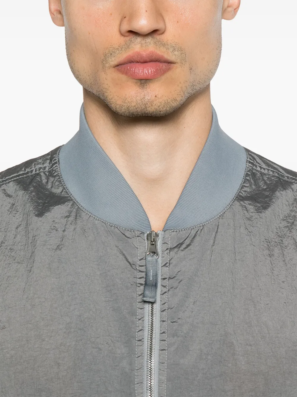 Stone Island Bomberjack met Compass-logopatch Grijs