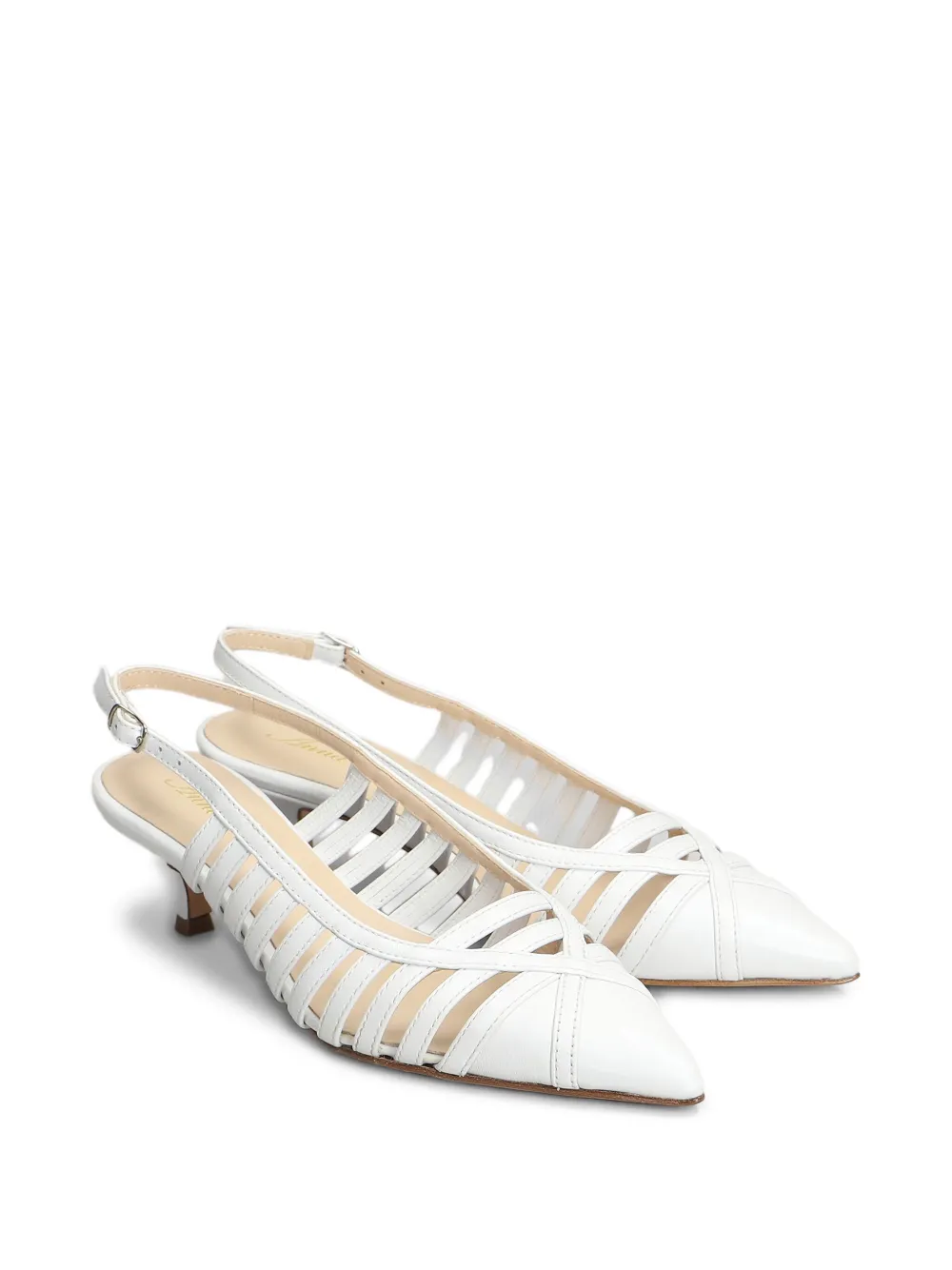Anna F 55mm Leather Pumps In White