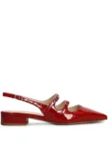 Anna F. 30mm leather ballerina shoes - Red