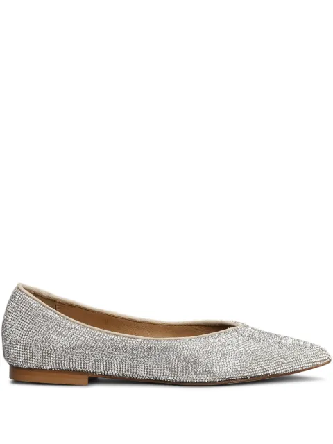 Anna F. crystal-embellished ballerina shoes 