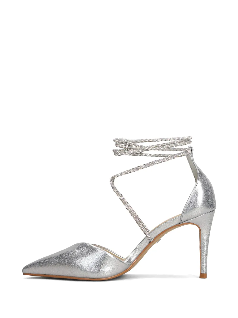 CARRANO metallic high pumps Silver