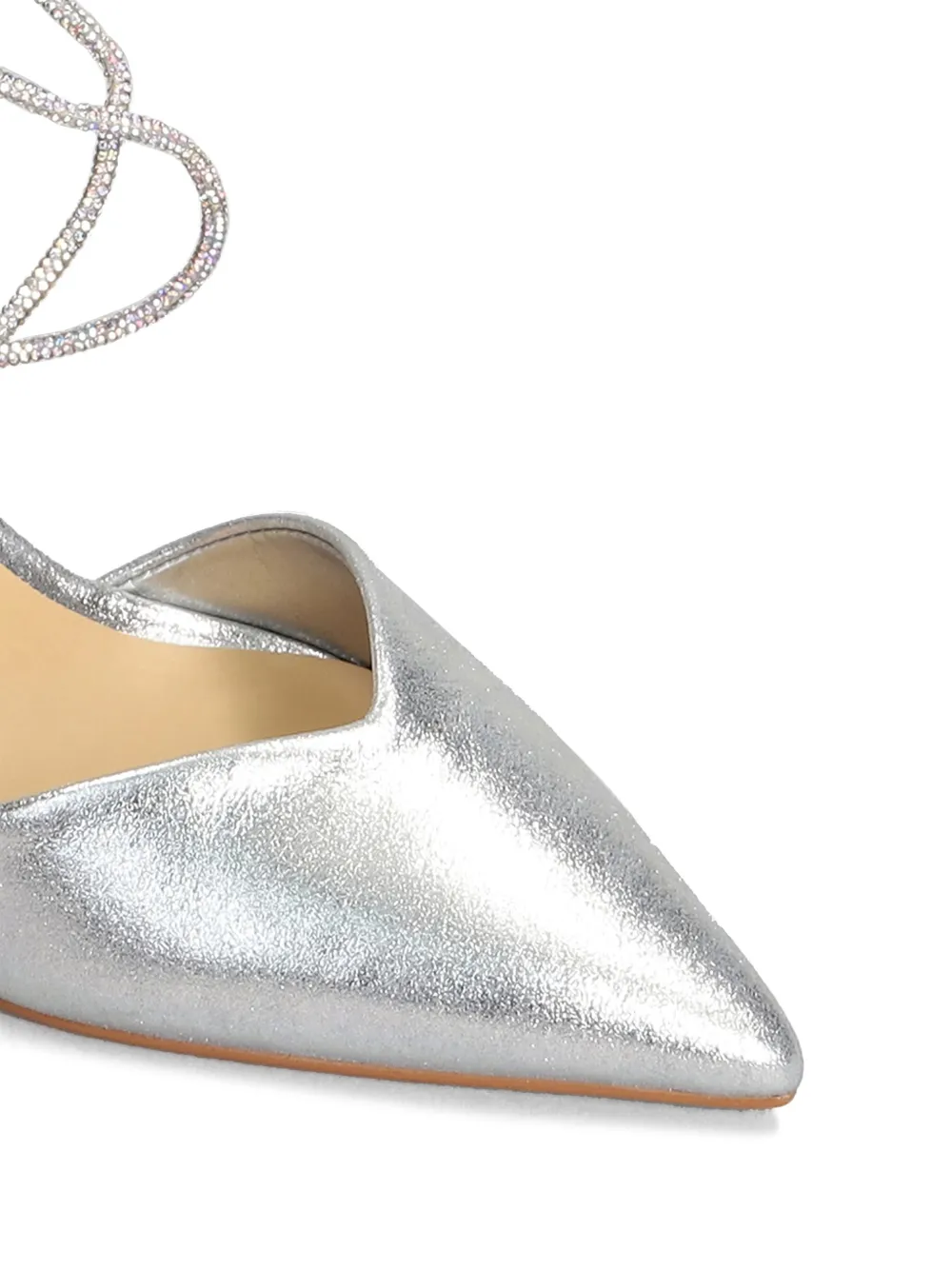 CARRANO metallic high pumps Silver