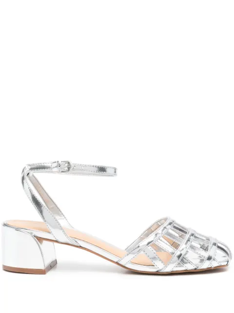 CARRANO 50mm block-heel leather sandals 