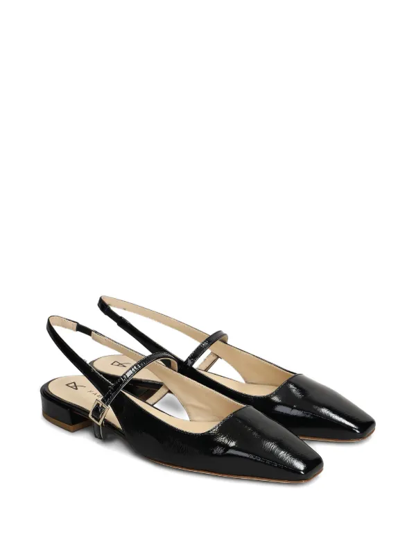 ファビオルスコーニ　パテントフラットシューズ　size37 Fabio Rusconi パテント フラットシューズ | ブラック | FARFETCH JP