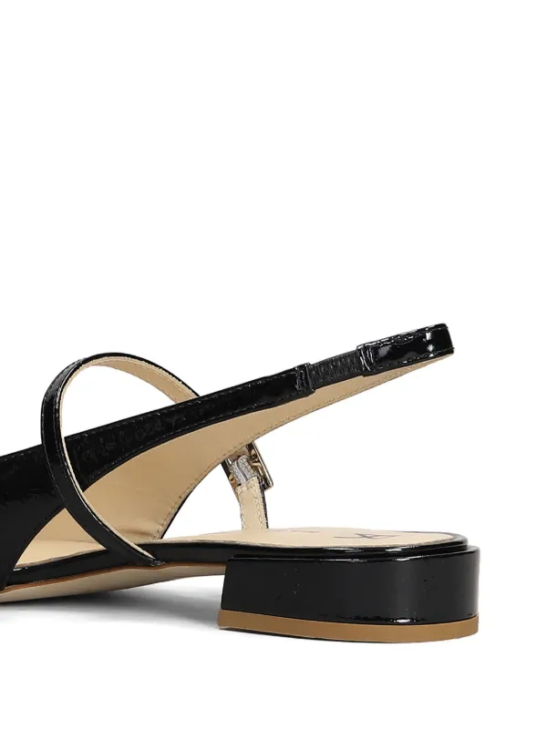 ファビオルスコーニ　パテントフラットシューズ　size37 Fabio Rusconi パテント フラットシューズ | ブラック | FARFETCH JP