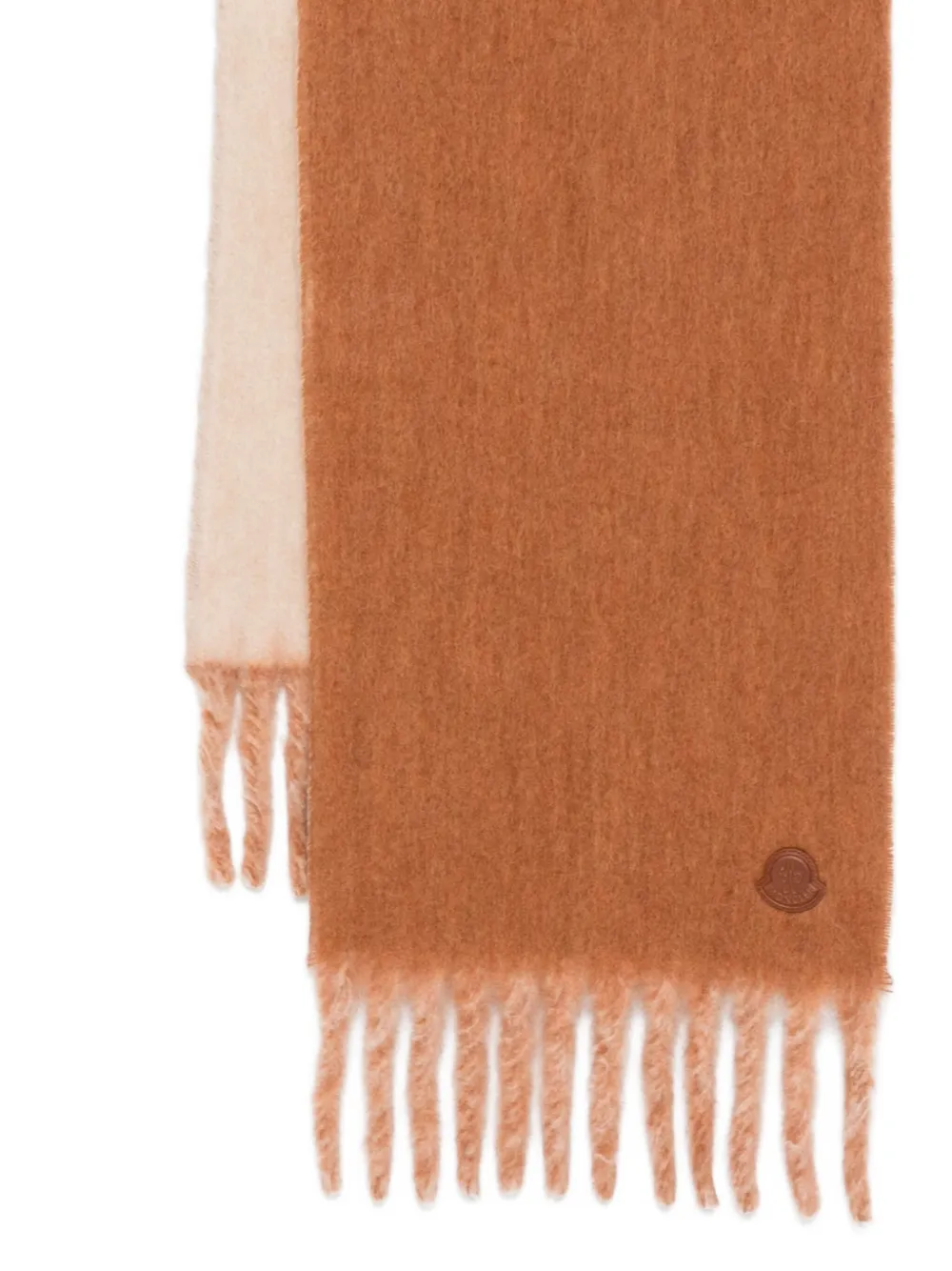  Moncler Fringed Scarf - Brown 