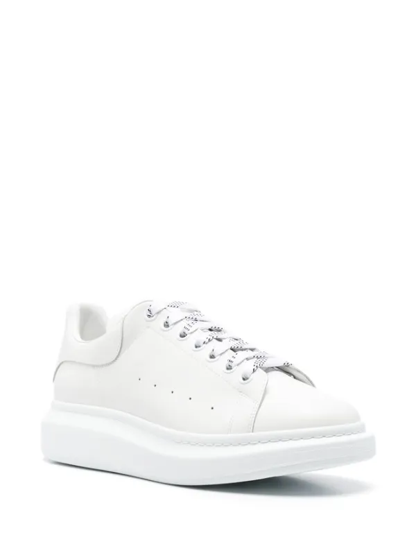 Alexander McQueen 厚底スニーカー ホワイト Alexander McQueen Oversized Leather Sneakers | White | FARFETCH UK