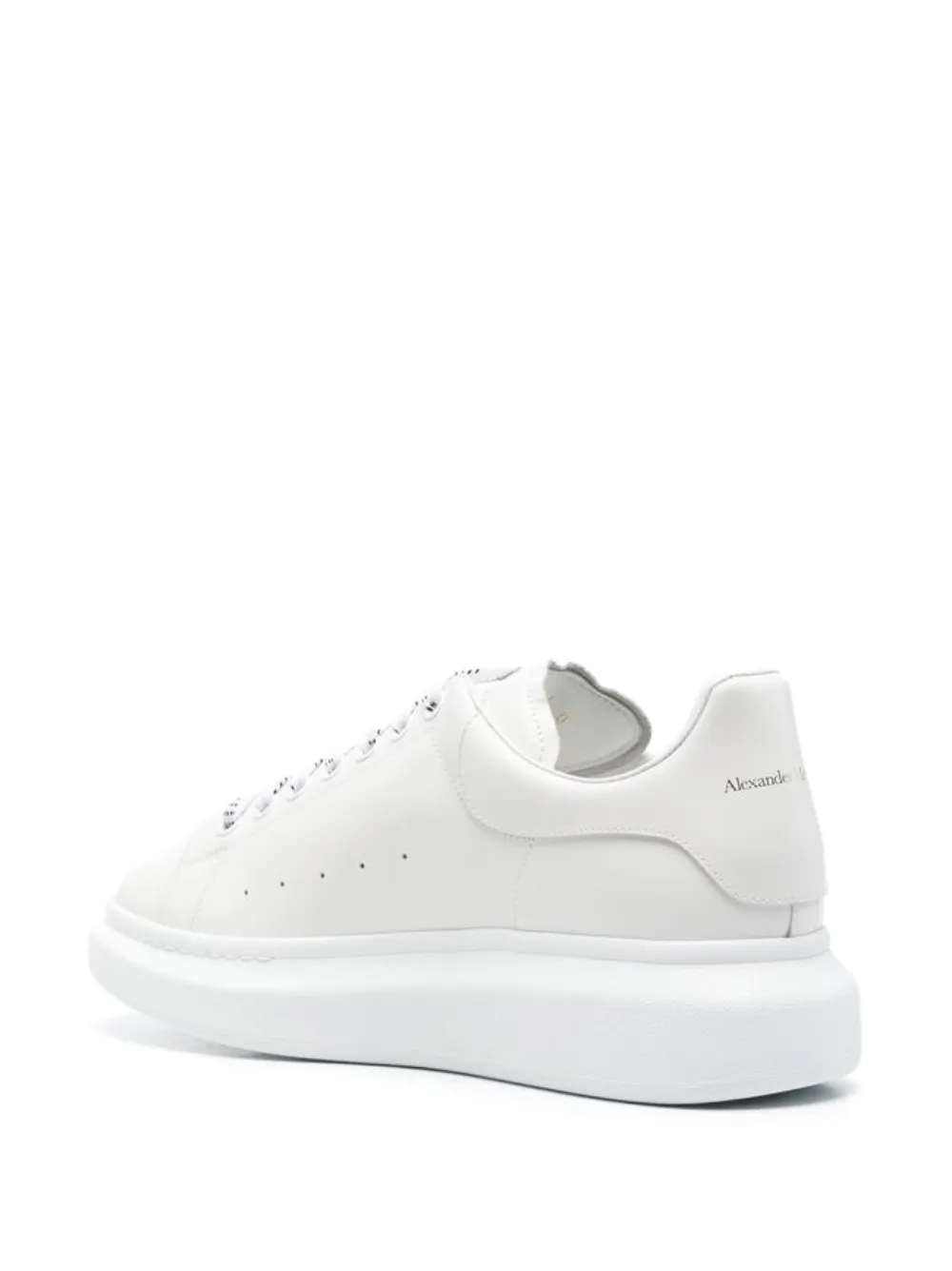 Alexander McQueen Oversized leren sneakers Wit
