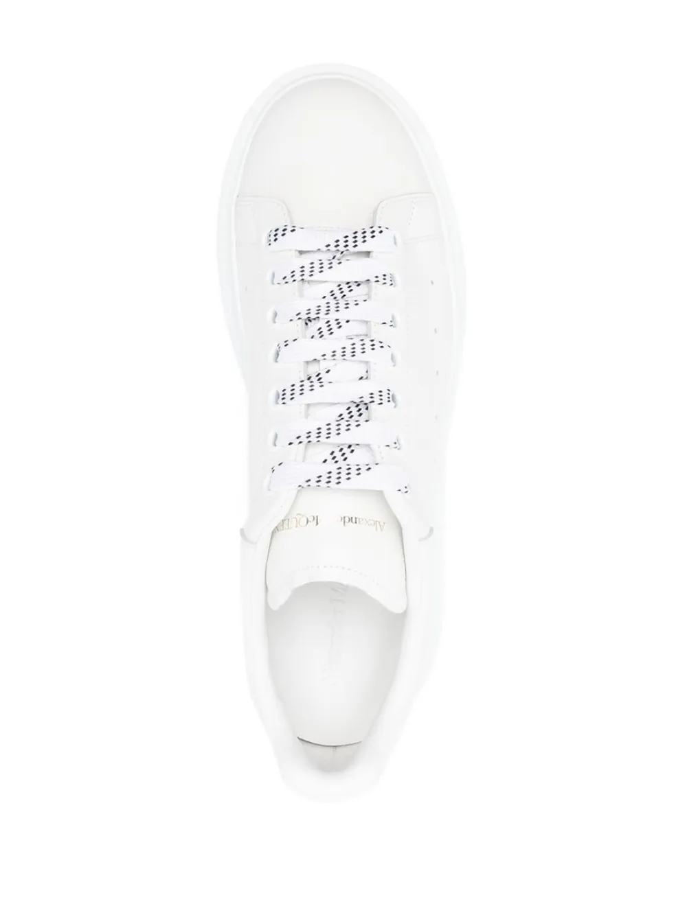 Alexander McQueen Oversized leren sneakers Wit
