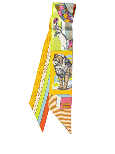 Hermès Pre-Owned 2000-2024 Grand Theatre Nouveau Silk Twilly Scarf scarves