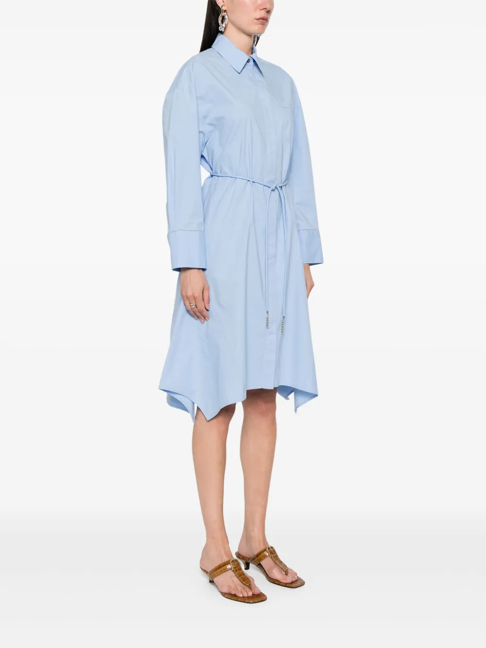 Fabiana Filippi Midi-jurk met schakelketting Blauw