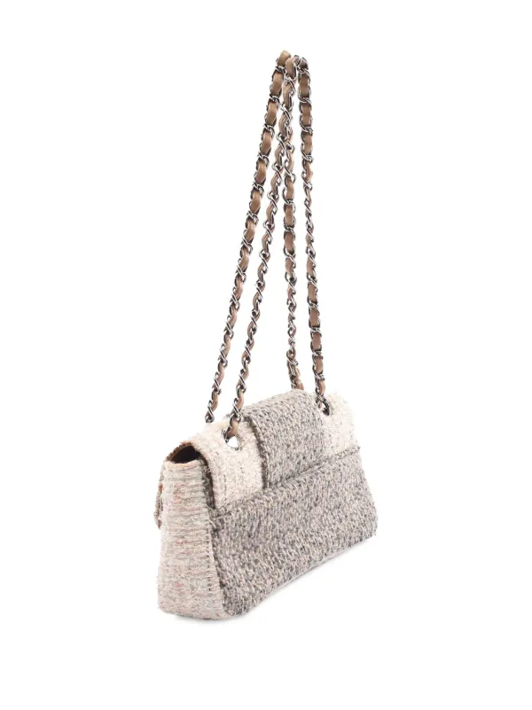 CHANEL Pre-Owned 2004-2005 Small Tweed Fantasy Flap Shoulder Bag