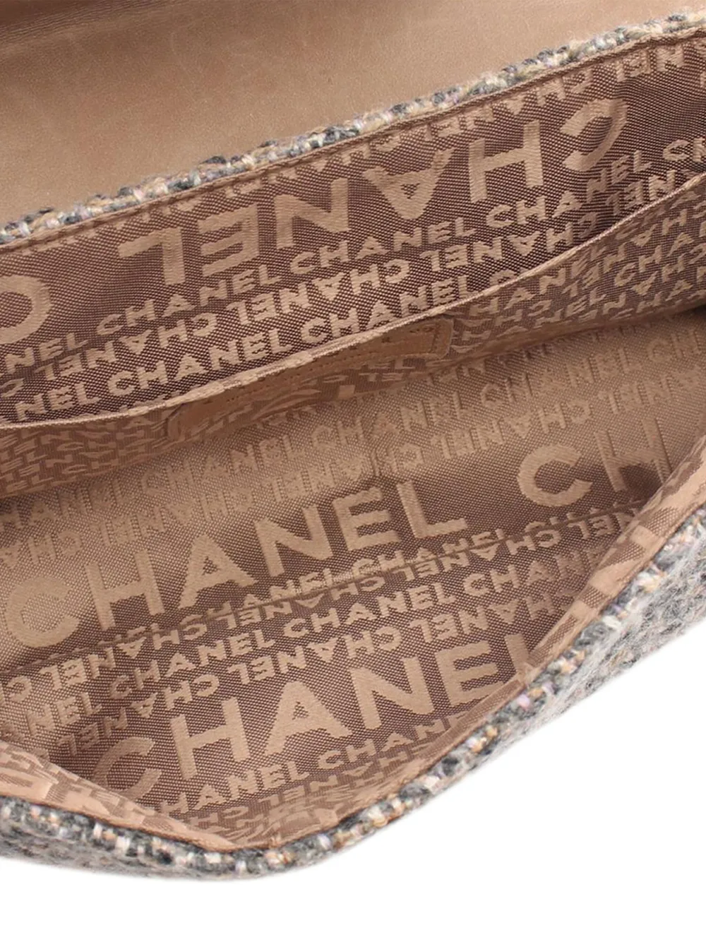 Pre-owned Chanel 2004-2005 Small Tweed Fantasy Flap Shoulder Bag In Pink