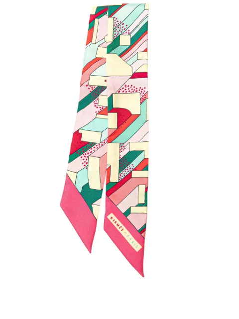 Hermès Pre-Owned 20th Century On A Summer Day Silk Twilly Scarf scarves