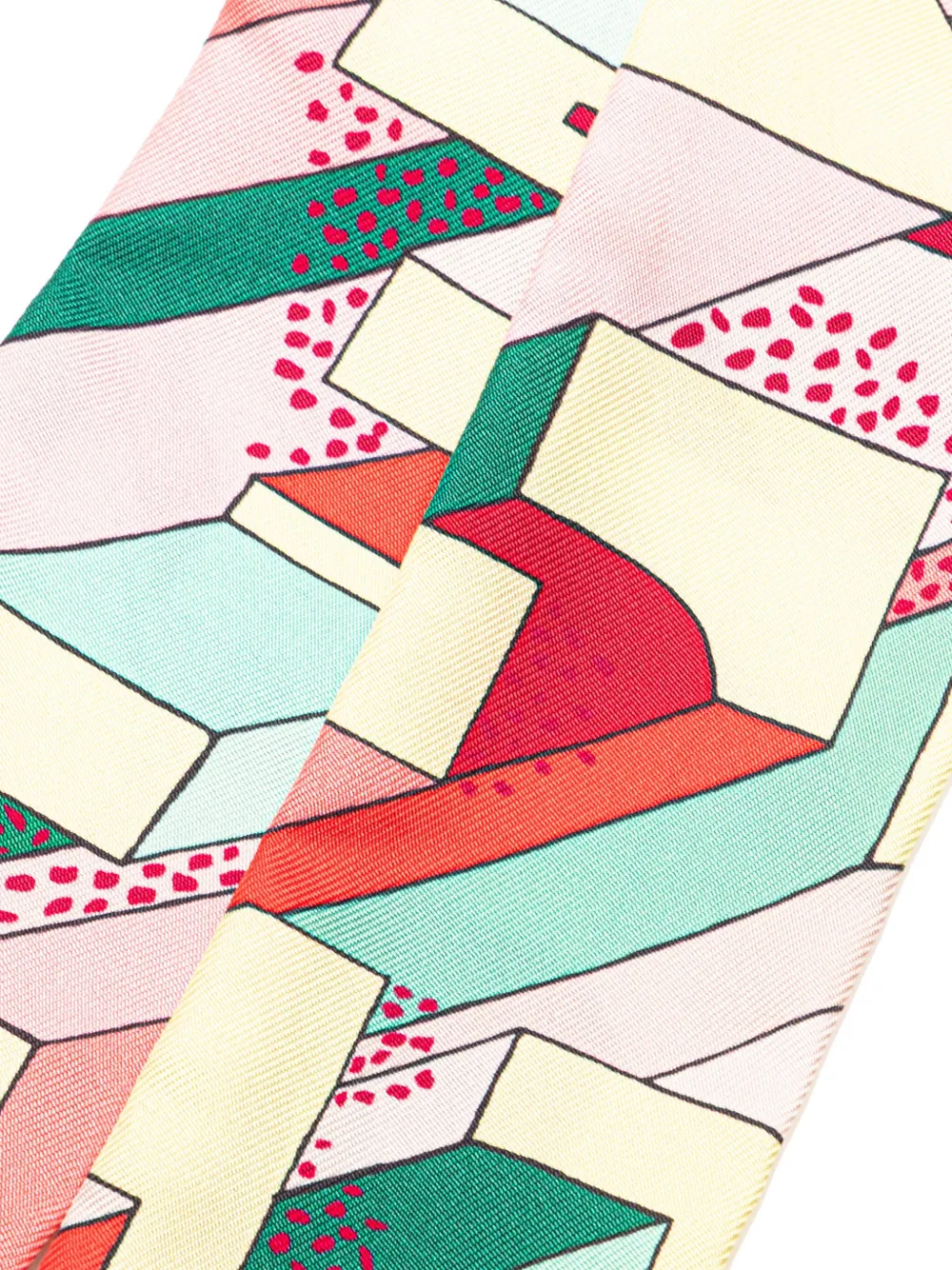 Hermès Pre-Owned mascada 20th Century On A Summer Day Silk Twilly | Image 2