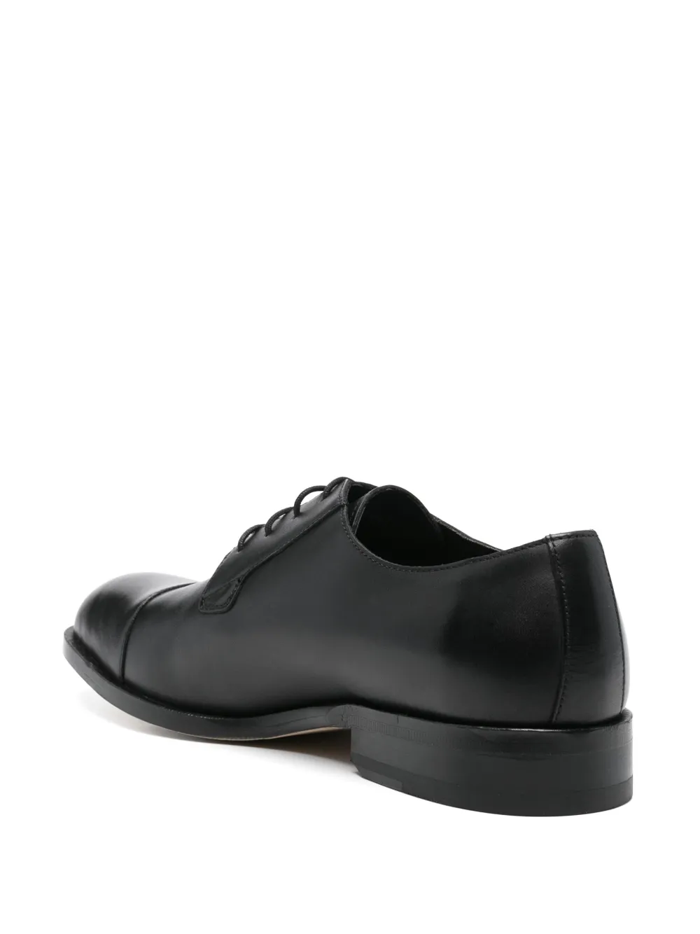 BOSS leather Derby shoes Black