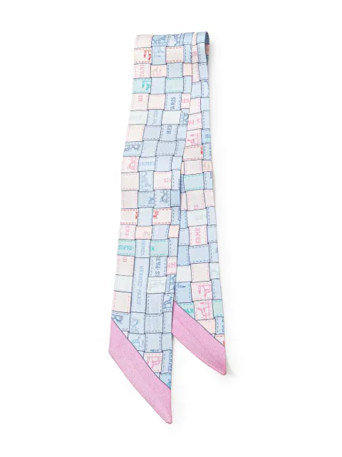 Hermès Pre-Owned 20th Century Bolduc Au Carre Silk Twilly Scarf scarves