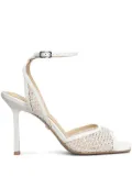 Lola Cruz 95mm Carmen sandals - White