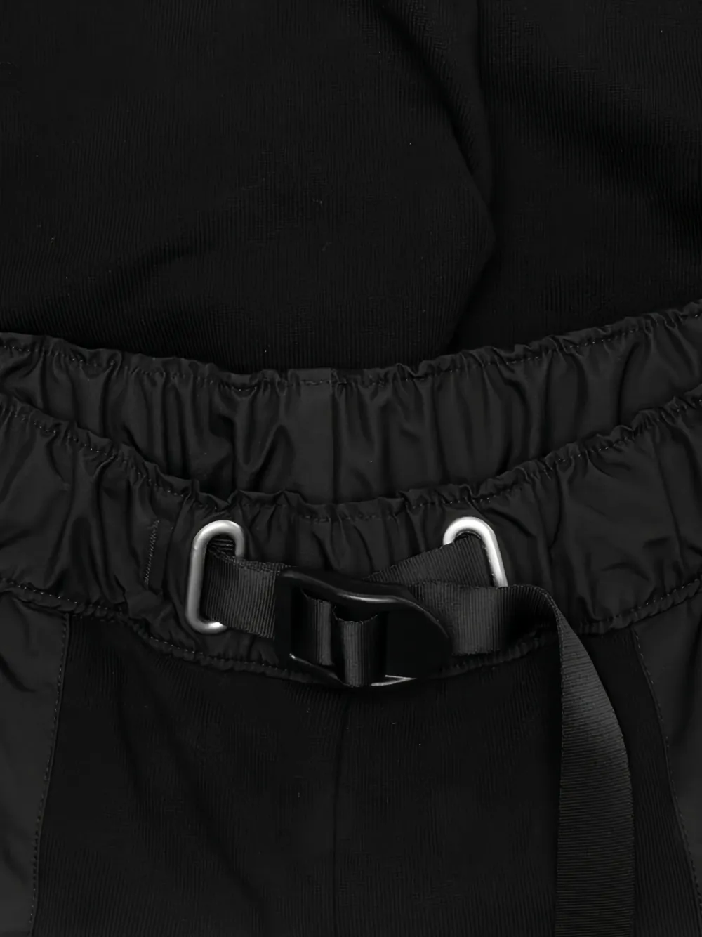 John Elliott Shorts met gespsluiting en vlakken Zwart