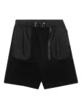 John Elliott buckle-fastening panelled shorts - Black