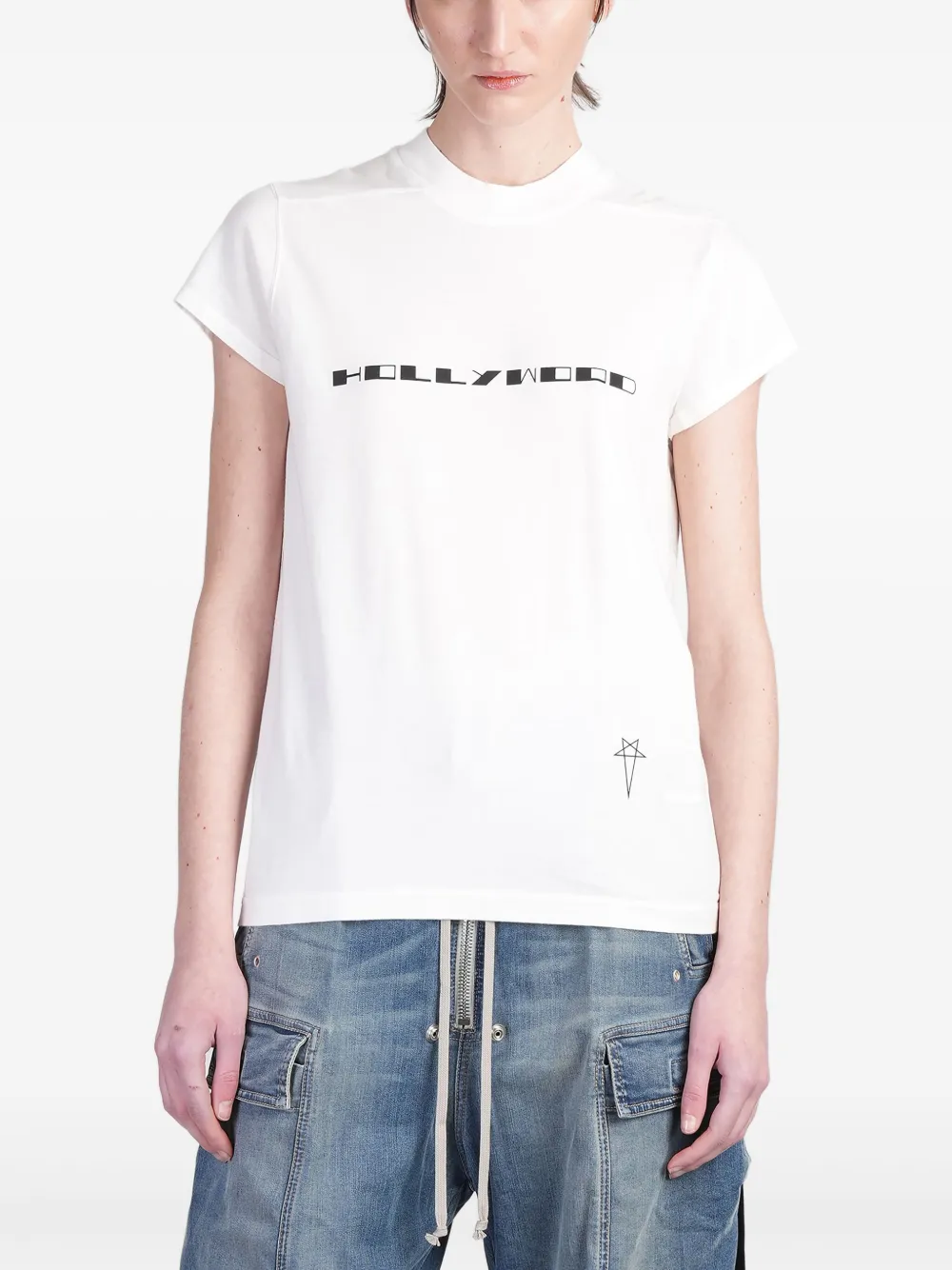 Rick Owens DRKSHDW Small Level T-shirt Wit