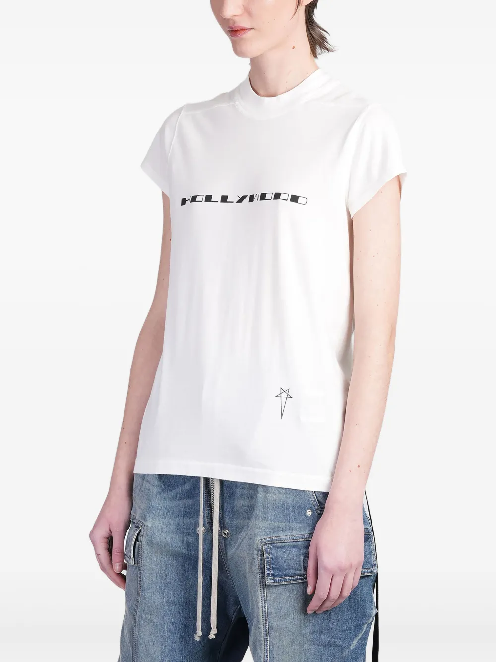 Rick Owens DRKSHDW Small Level T-shirt Wit
