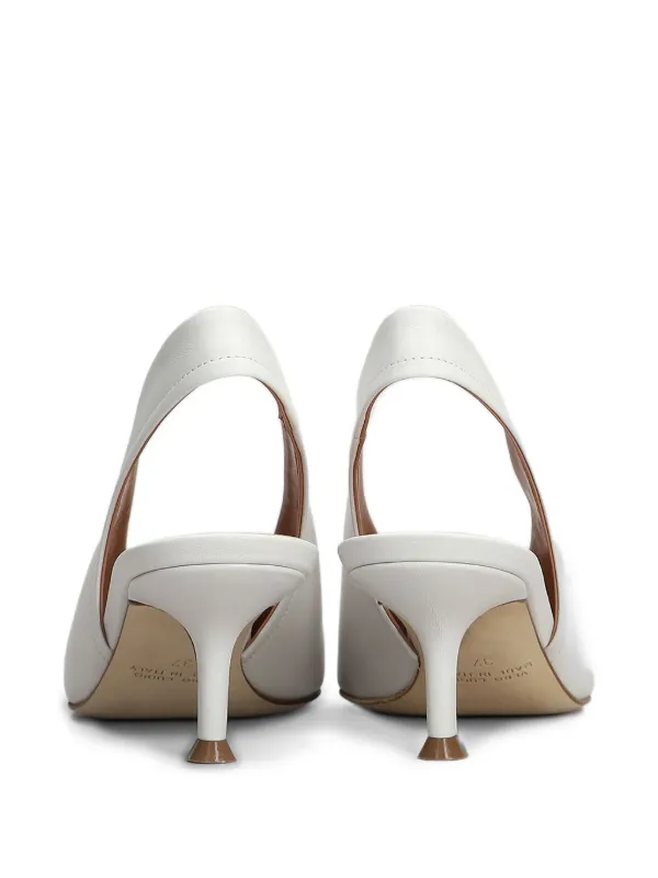Lella Baldi Leather Slingback Pumps | White | FARFETCH HK