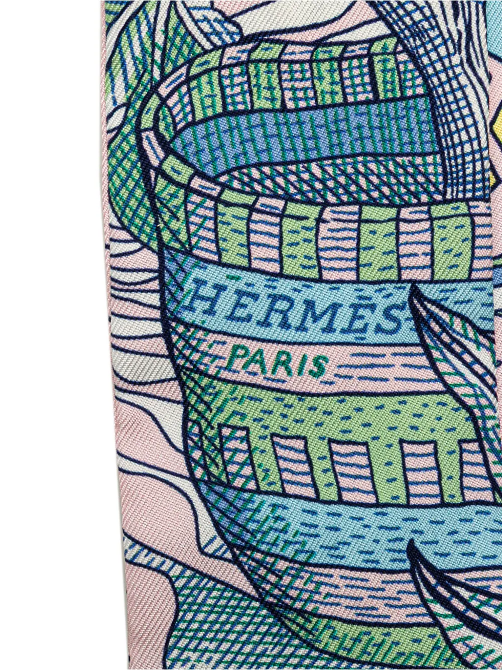 Hermès Pre-Owned mascada La Danse des Amazones Silk Twilly Scarf 2000-2024 | Image 2