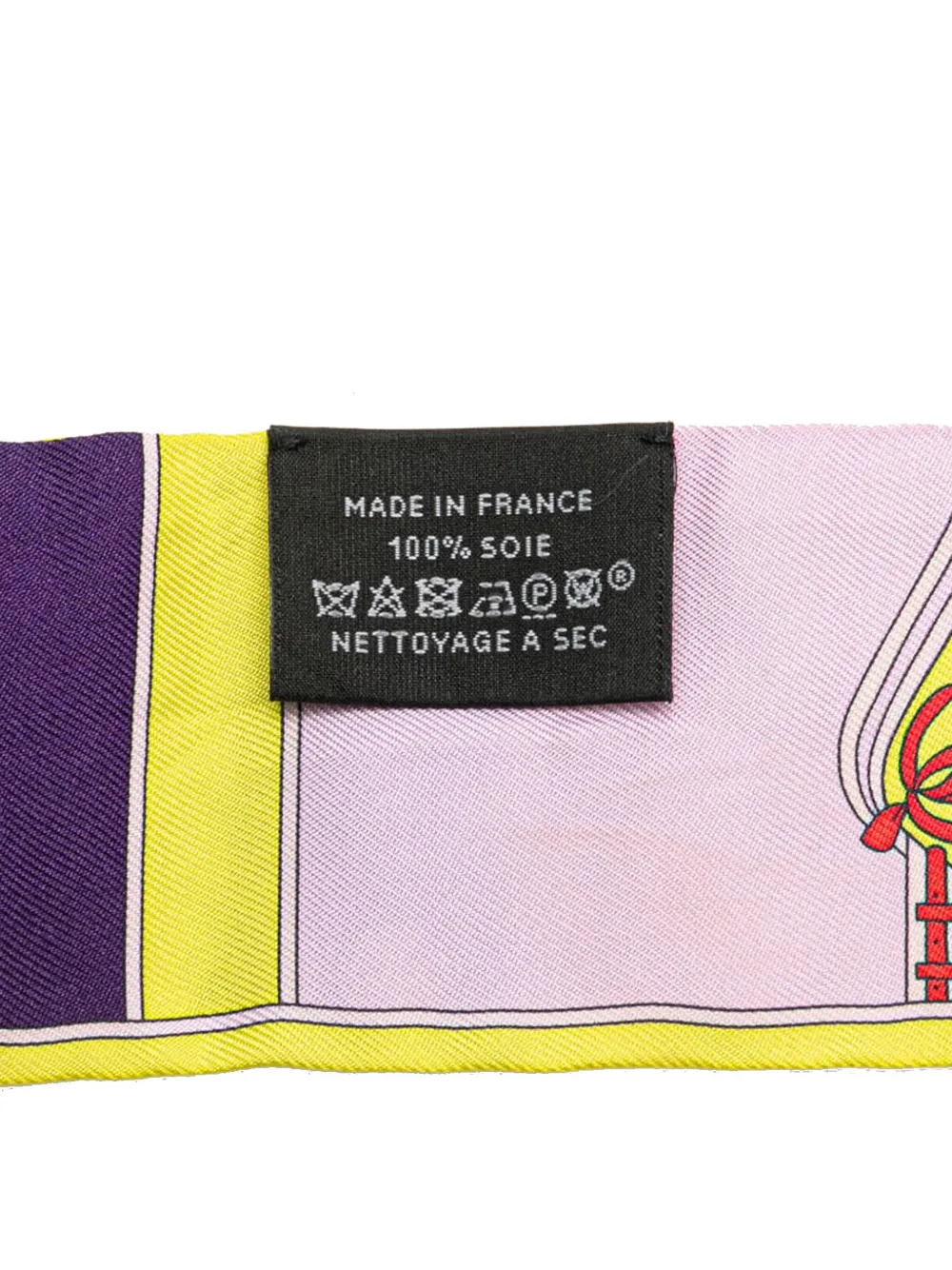 Pre-owned Hermes 1990-2024 Camails Silk Twilly Scarf Scarves In Yellow