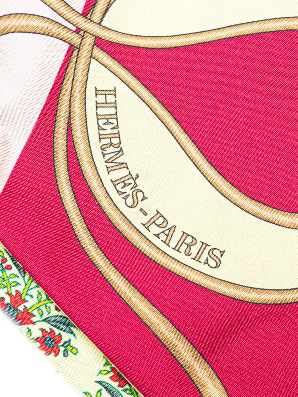Hermès Pre-Owned foulard Maxi Coup De Fouet Au Bloc Twilly en soie (1990-2024) | Image 2