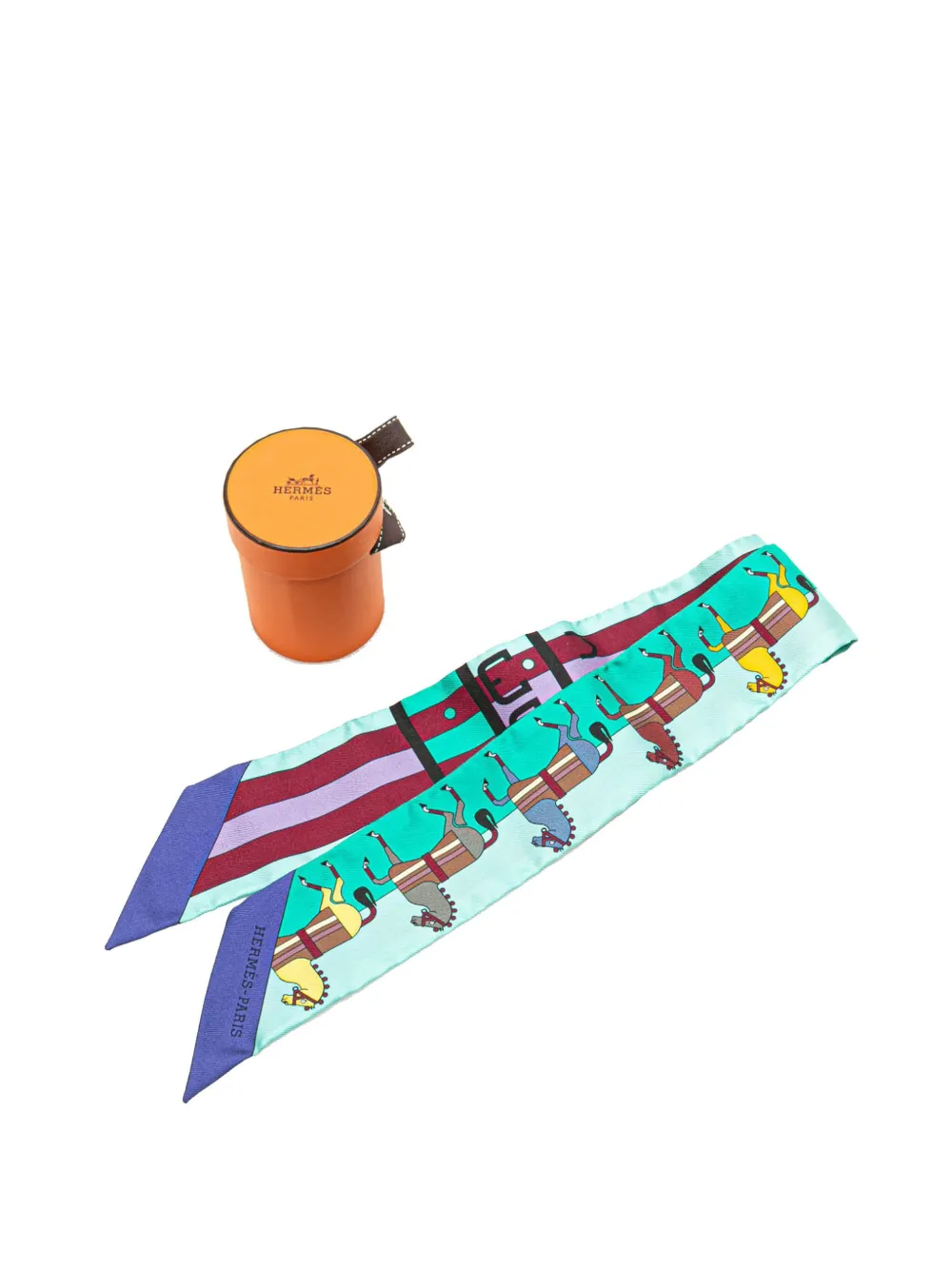 Hermès Pre-Owned 20th Century Rocabar シルク ツイリー
