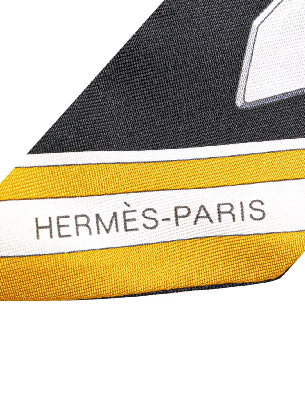 Pre-owned Hermes 20th Century Grand Tralala Silk Twilly Scarf Scarves In Multicolour