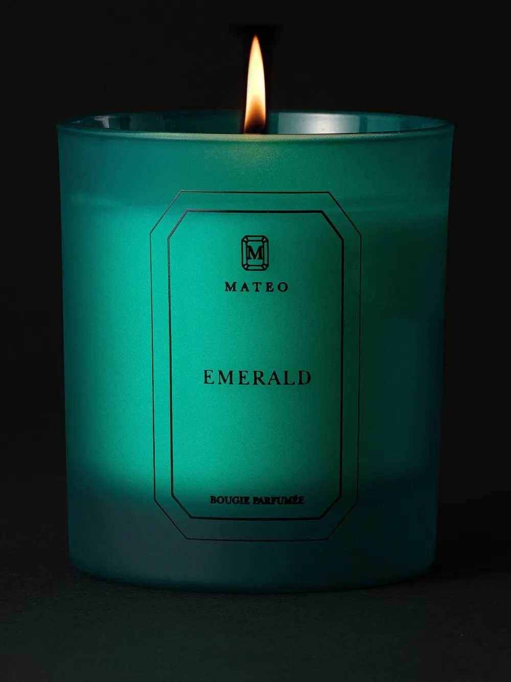 Shop Mateo Emerald Scented Candle In Blue