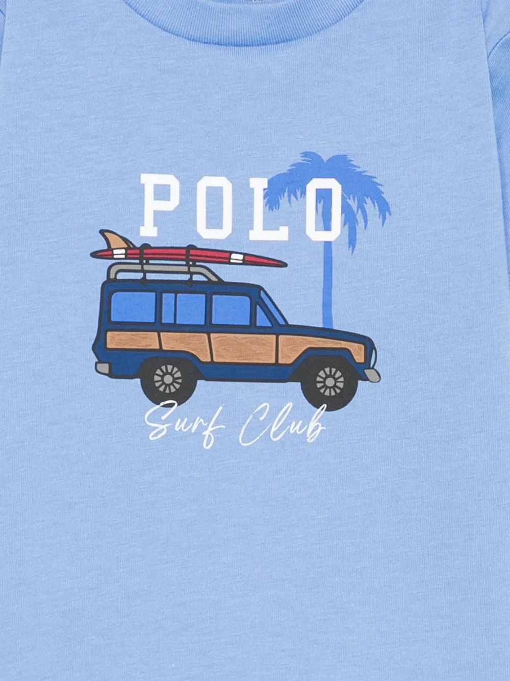 POLO RALPH LAUREN KIDS T-shirt met logoprint Blauw