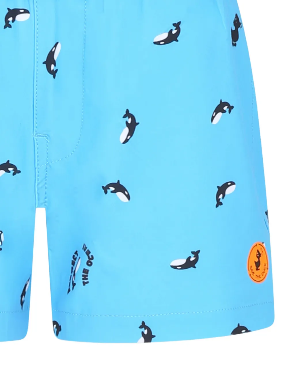 Save The Duck Kids Zwembroek met Wale-print Blauw