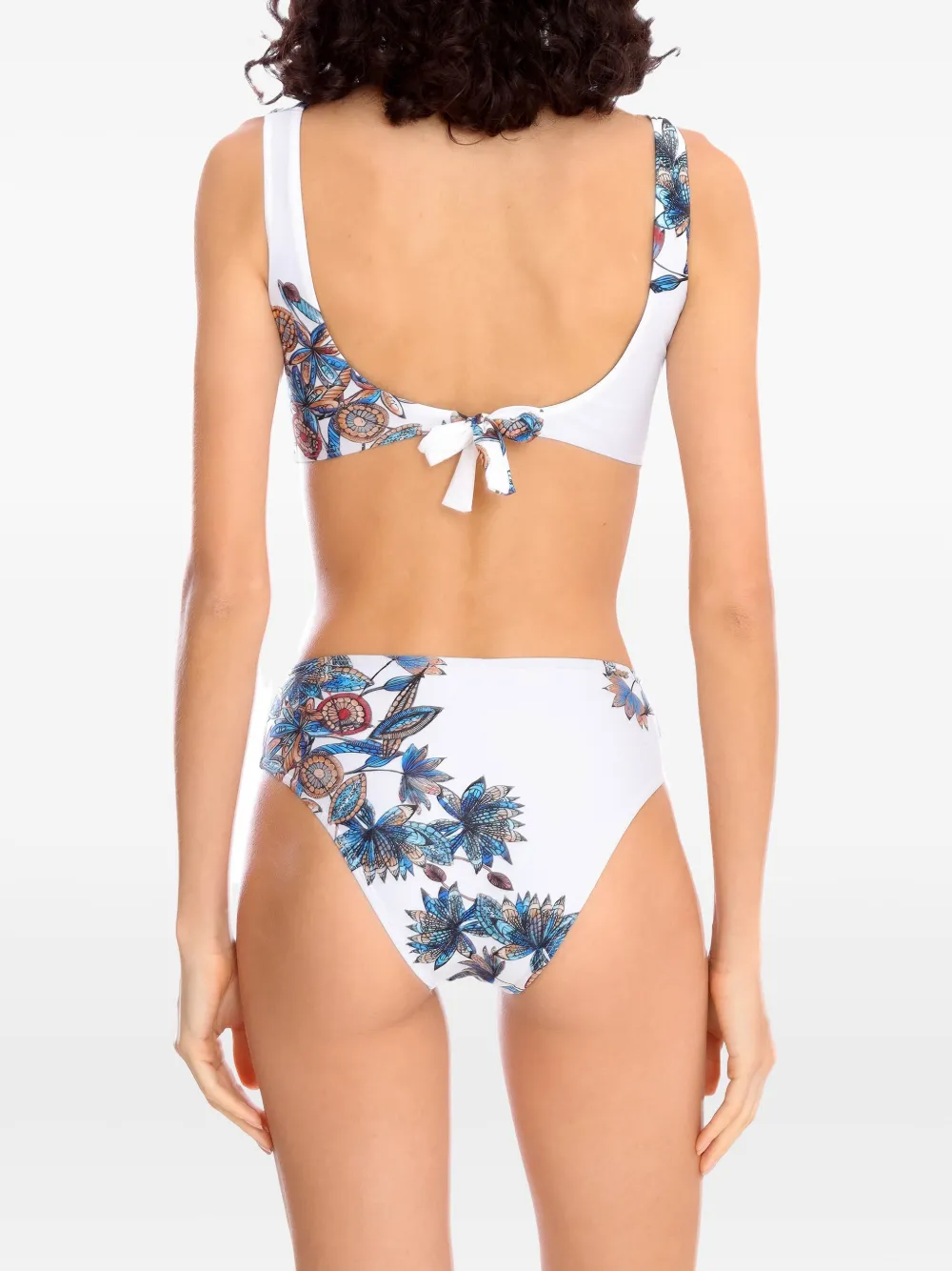 Amir Slama Bikini met bloemenprint Wit