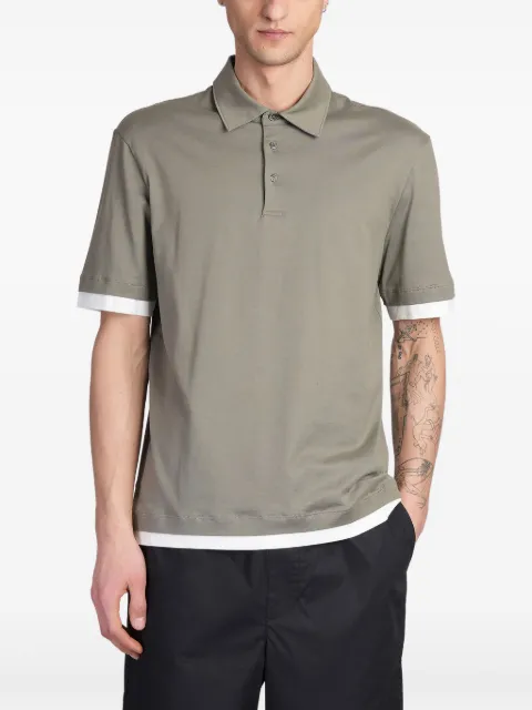 Roberto Collina contrast-trim polo shirt
