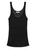 Helmut Lang ribbed-knit tank top - Black