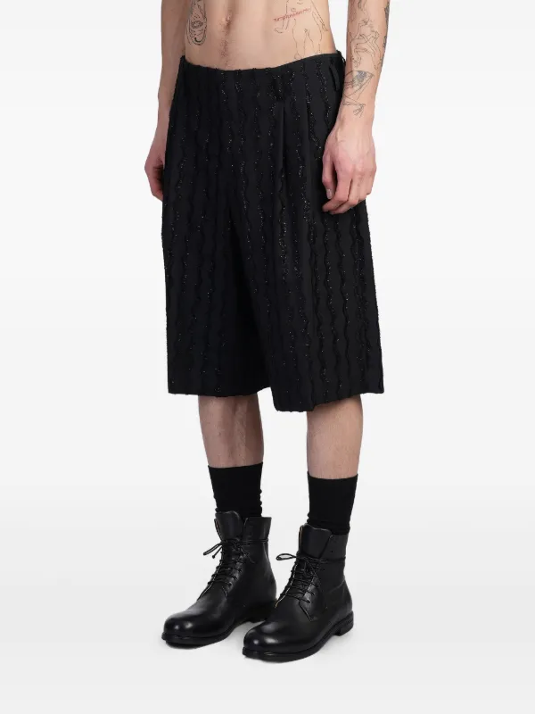 パンツ comme des garcons homme plus shorts Double Layered Shorts in Khaki – SVRN