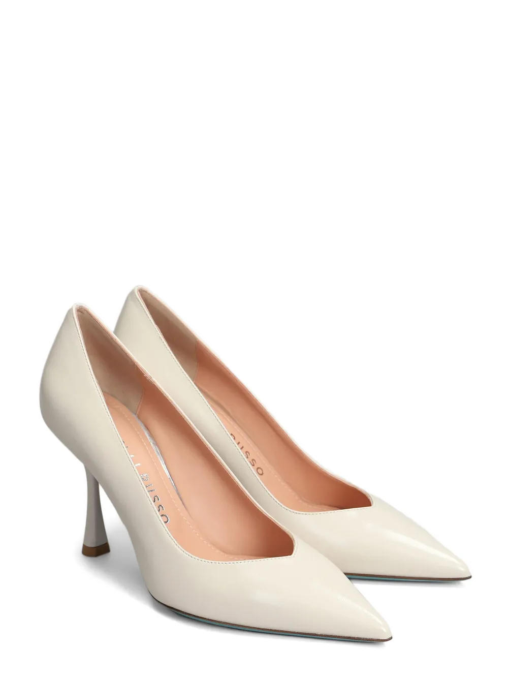 Fratelli Russo 90mm Leather Pumps In Neutrals