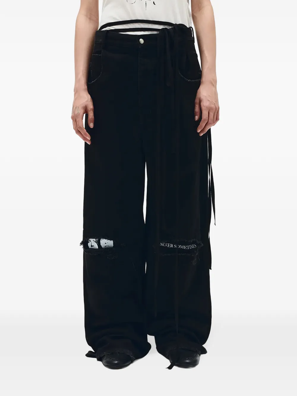 Ann Demeulemeester Polly jeans - Nero