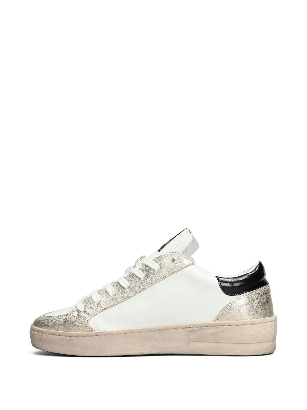 Ama Brand Leather Sneakers In White