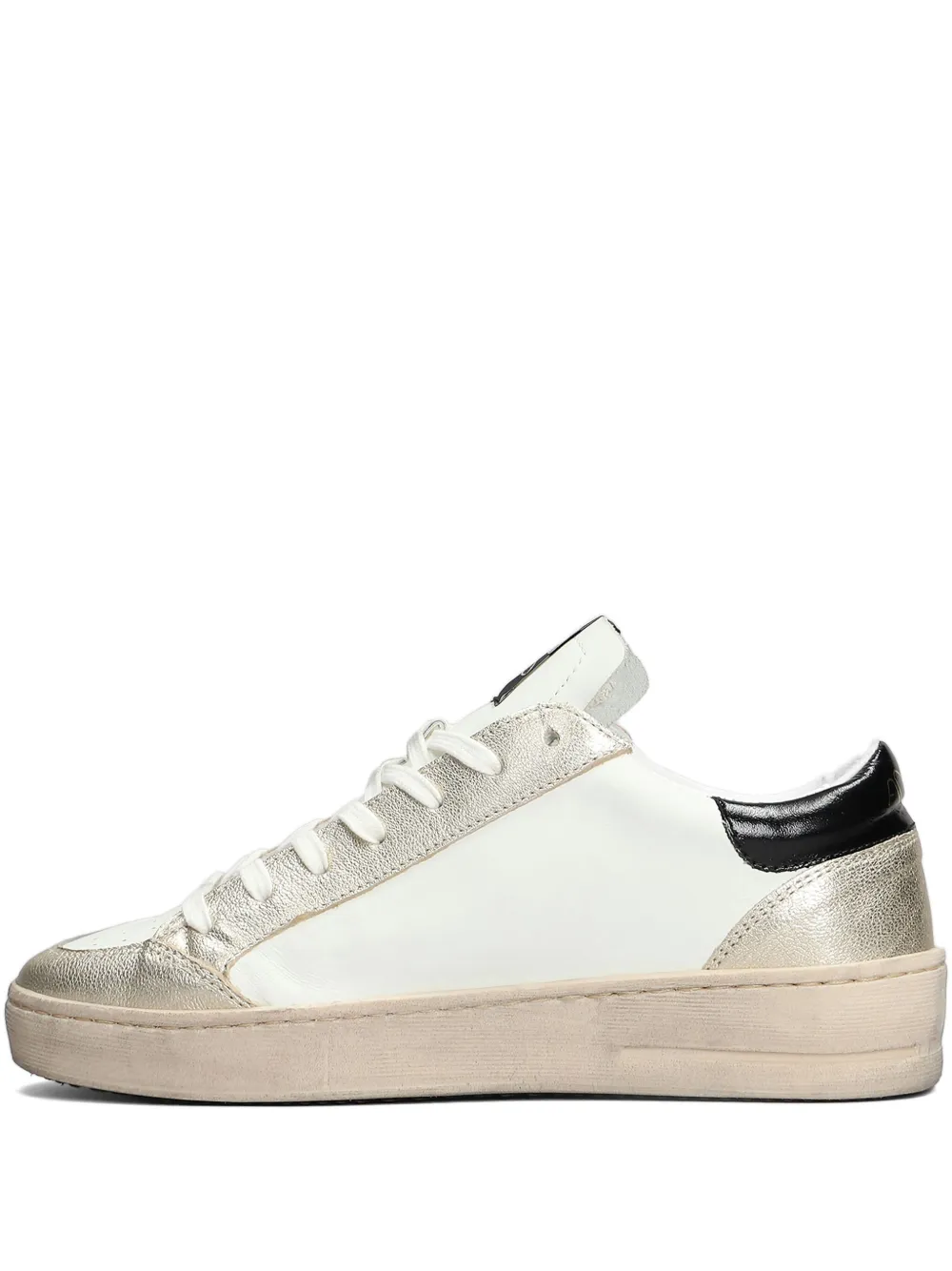 Ama Brand Leather Sneakers In White