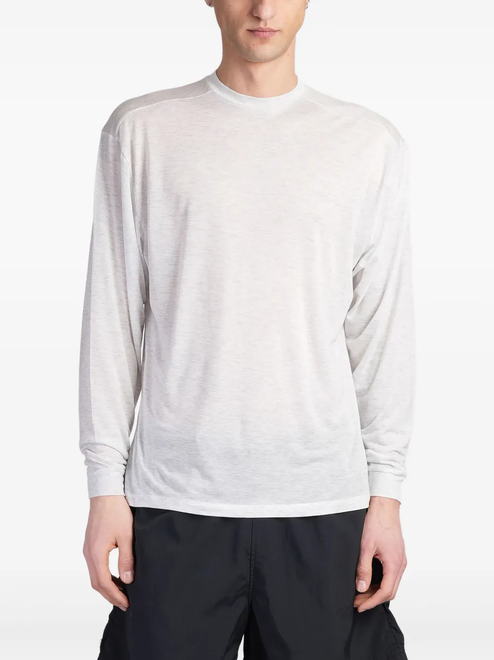 Paura Obi In Grey Cotton In 白色