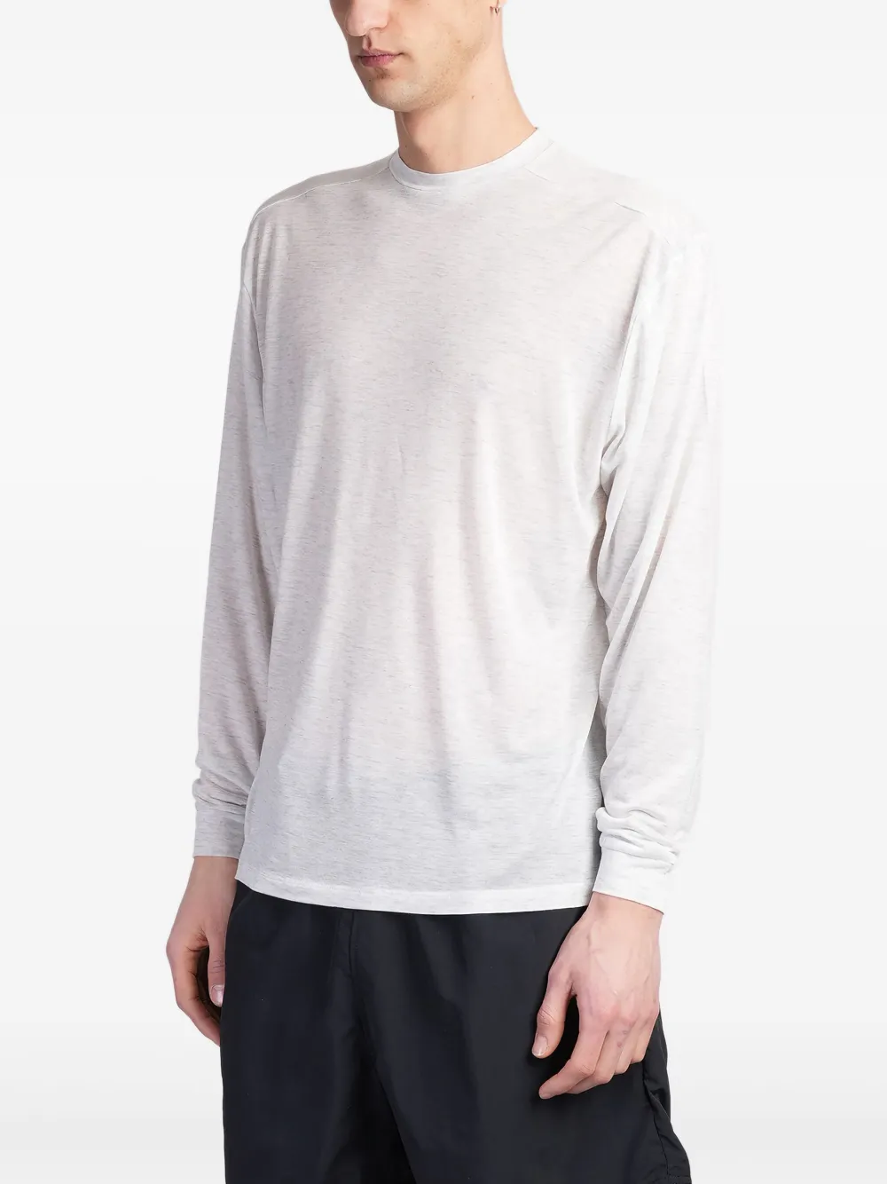 Paura Obi In Grey Cotton In 白色