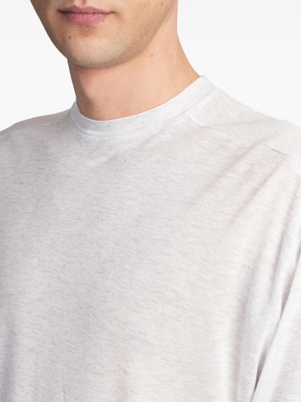 Paura Obi In Grey Cotton In 白色