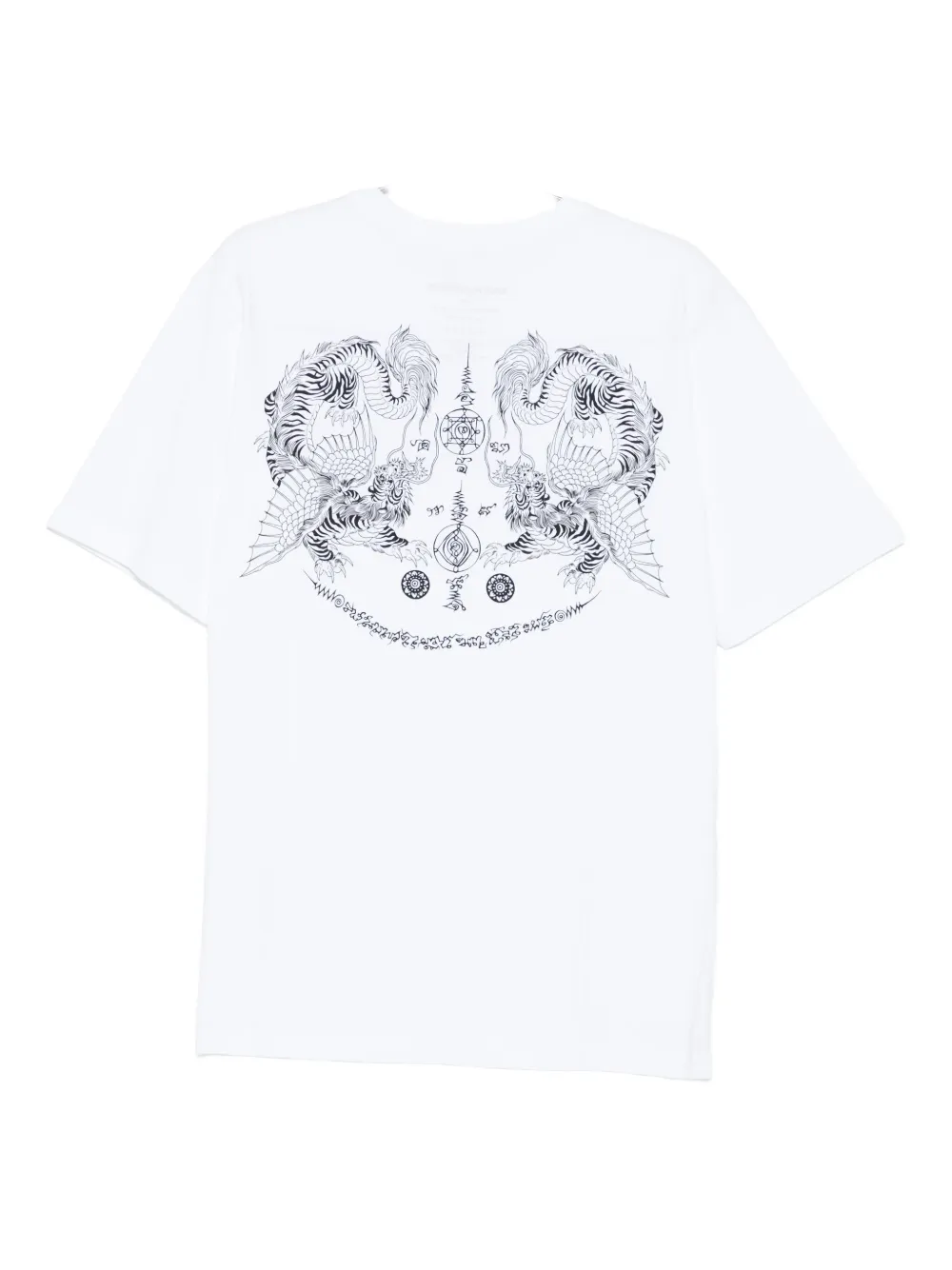 Maharishi Muay Thai Tiger Dragon T-shirt Wit
