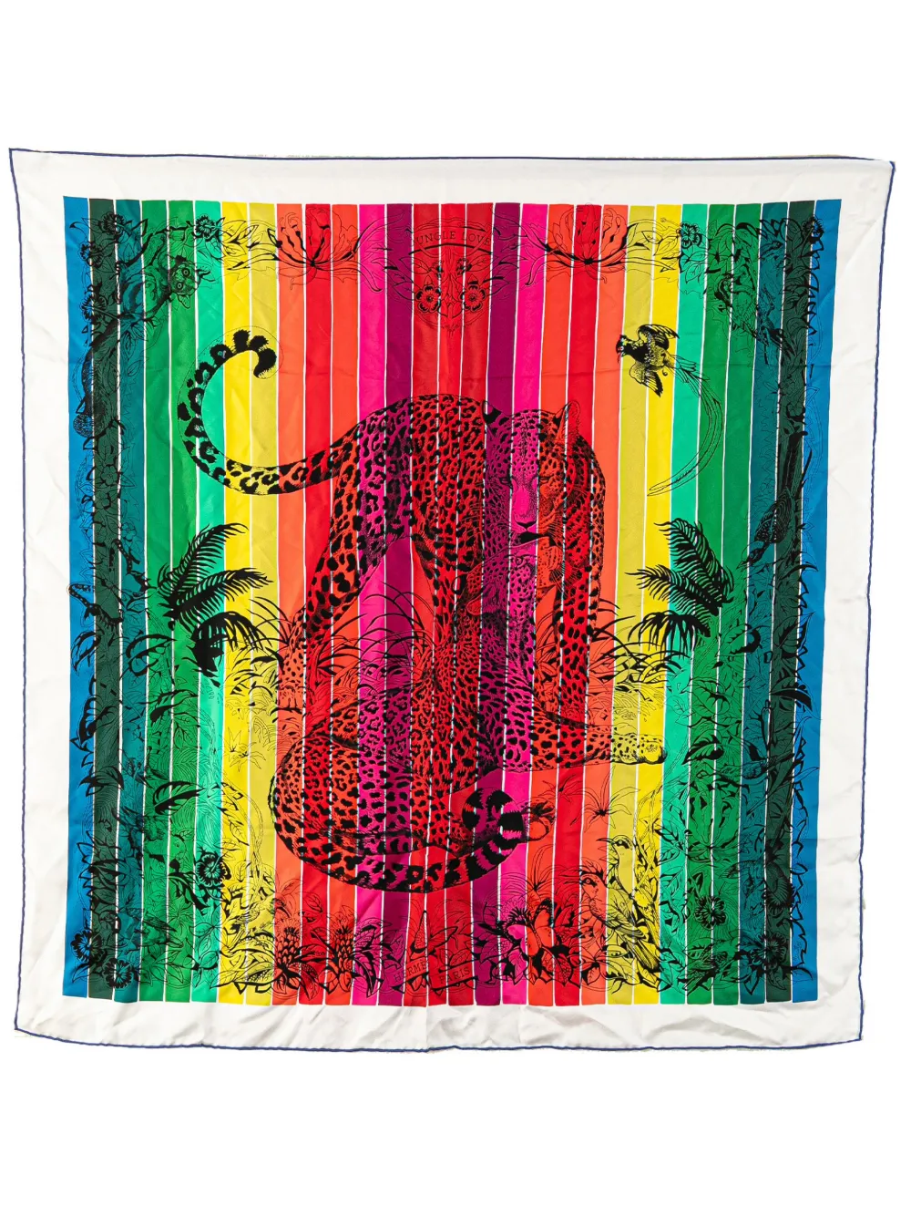 Hermès Pre-Owned 20th Century Jungle Love Rainbow シルク ツイリースカーフ - Hermès Pre-Owned 20th Century Jungle Love Rainbow シルク ツイリースカーフ -