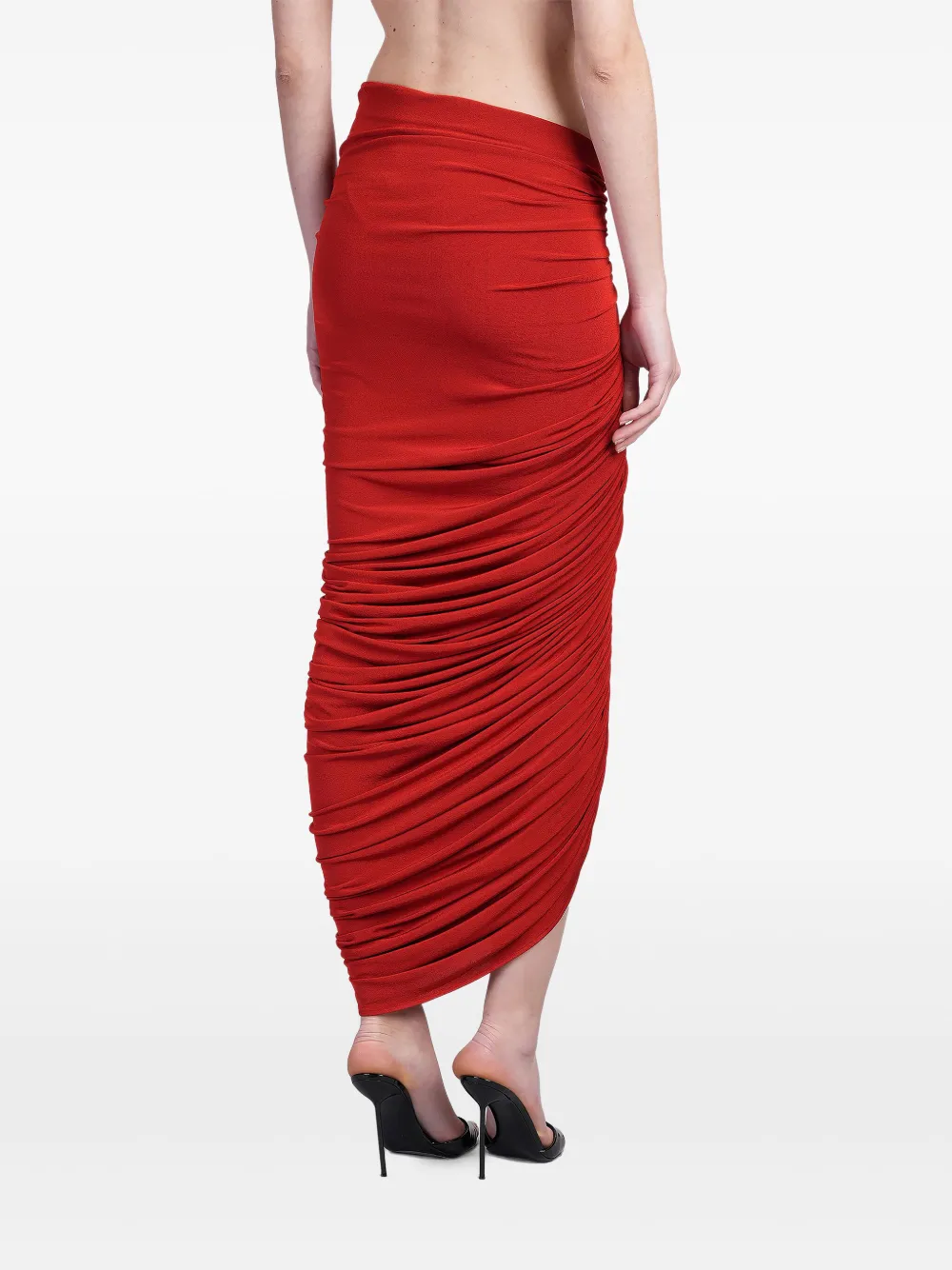 Magda Butrym Asymmetrische rok Rood
