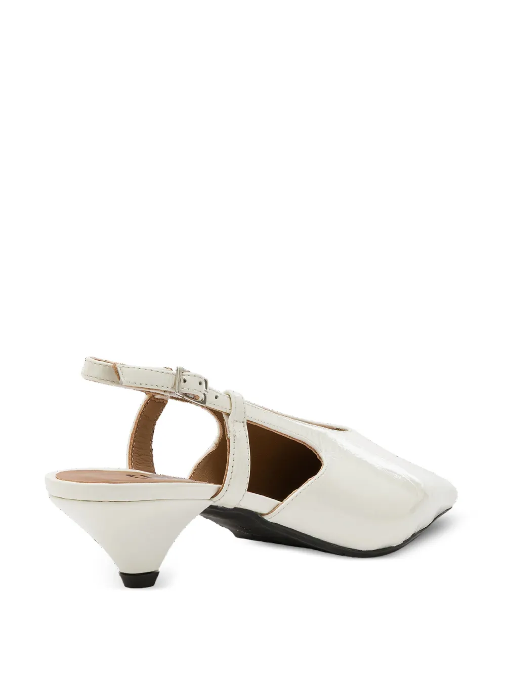 CARMENS LEATHER SLINGBACK PUMPS 